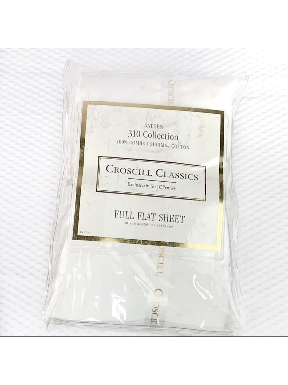 𝅺NEW-CROSCILL Classics SupimaCotton Full Flat Sheet